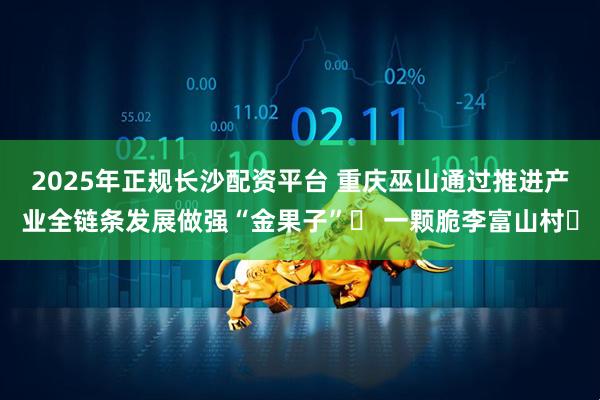 2025年正规长沙配资平台 重庆巫山通过推进产业全链条发展做强“金果子”‌ 一颗脆李富山村‌