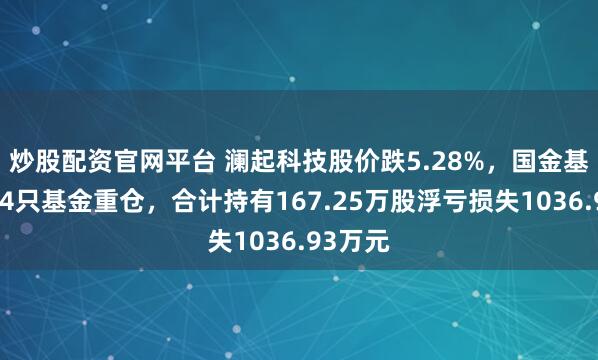 炒股配资官网平台 澜起科技股价跌5.28%，国金基金旗下4只基金重仓，合计持有167.25万股浮亏损失1036.93万元